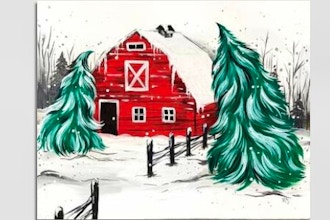Paint Nite: Red Winter Barn